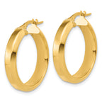 14K Polished Hoop Earrings