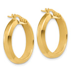 14K Polished Hoop Earrings