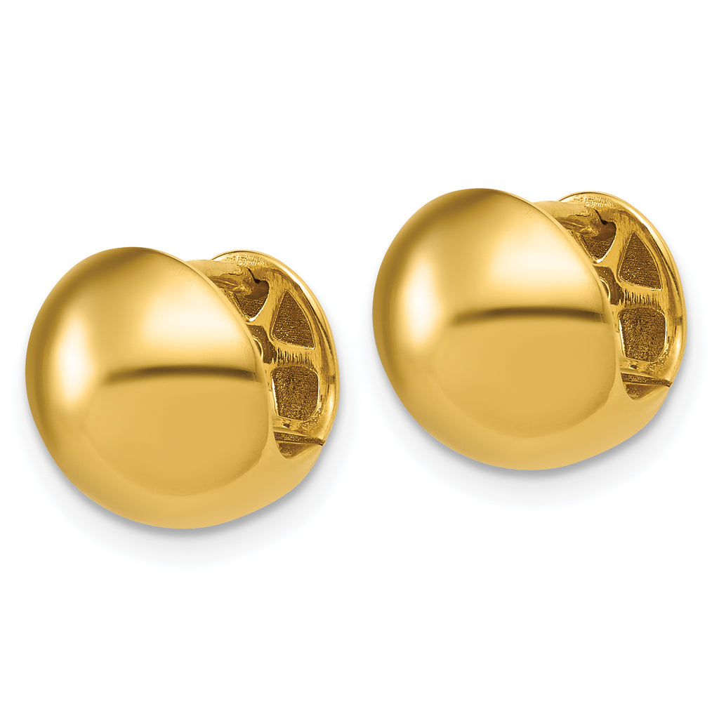 14K Polished Hinged Hoop Earrings
