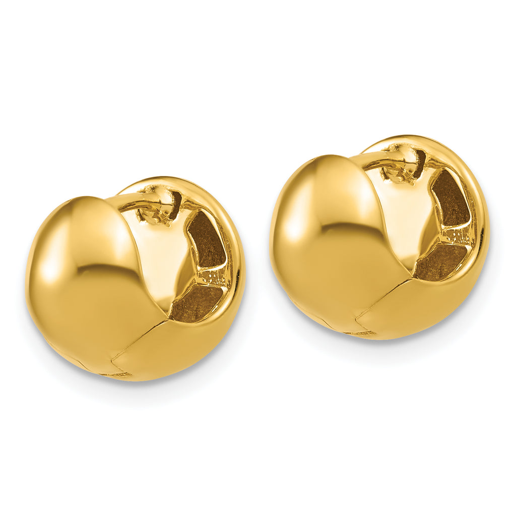 14K Polished Hinged Hoop Earrings