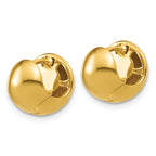 14K Polished Hinged Hoop Earrings