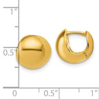 14K Polished Hinged Hoop Earrings