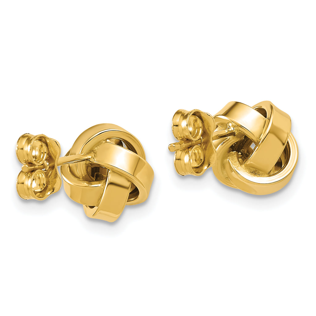 14K Polished Love Knot Post Earrings