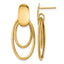 14K Yellow Gold Polished Drop Earrings, 35.6mm