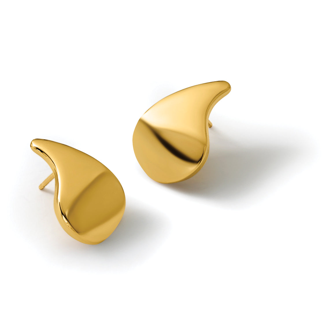 14K Yellow Gold Polished Drop Earrings, 18.3mm