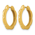 14K Yellow Gold Polished Hoop Earrings, 2.5mm