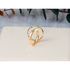 14K Yellow Gold Diamond-Cut Hoop Earrings