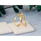 14K Yellow Gold Polished Hoop Earrings