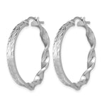 14K Yellow Gold Polished Hoop Earrings