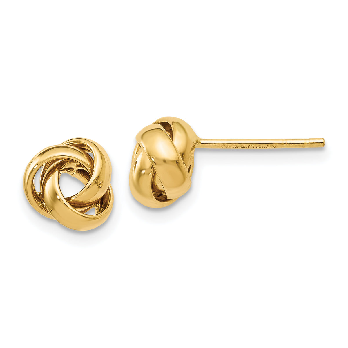14K Polished Post Earrings