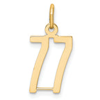 Small Laser Cut Charm in 14K Yellow Gold - Sophia Jewelers