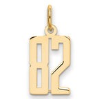 Elongated Laser Cut Themed Charm in 14K Yellow Gold - Sophia Jewelers