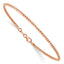 14K Rose Gold Polished D/C Beaded Bracelet