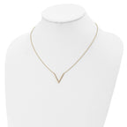 14K Polished with 1 in ext. Necklace