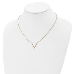 14K Polished with 1 in ext. Necklace