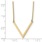 14K Polished with 1 in ext. Necklace