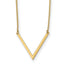 14K Polished with 1 in ext. Necklace