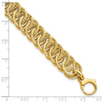 14K Polished D/C Reversible Bracelet