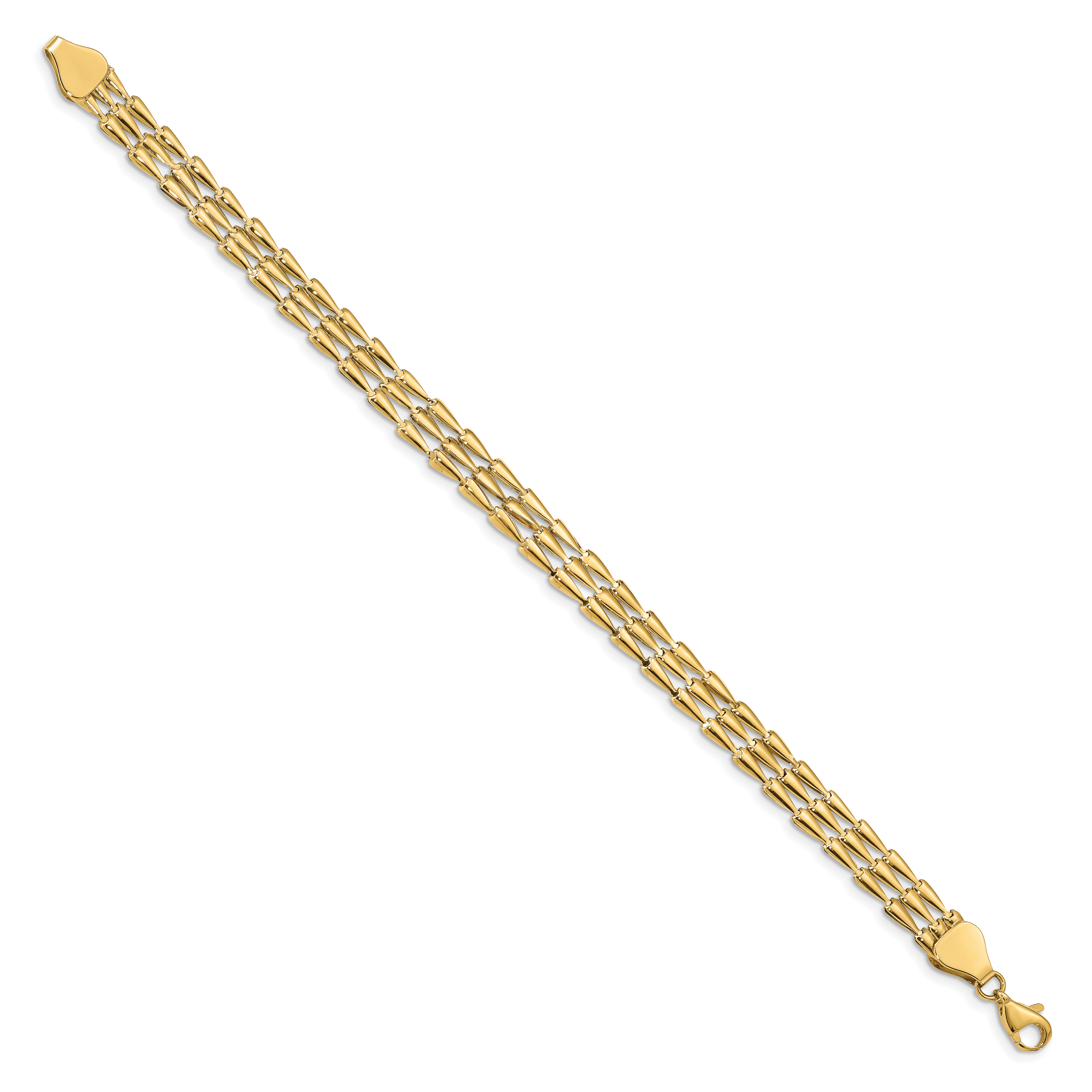 14k Polished Fancy Link Bracelet Secondary image