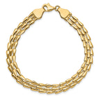 14k Polished Fancy Link Bracelet