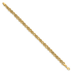 14k Polished Fancy Link Bracelet