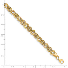 14k Polished Fancy Link Bracelet