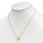 14k Polished Tree of Life Necklace