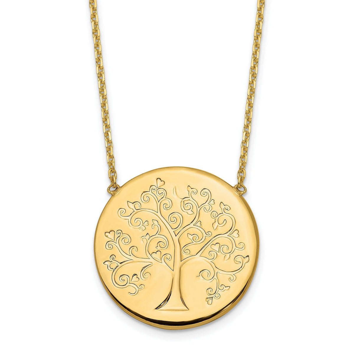 Tree of Life Necklace in 14K Yellow Gold, 18 Inch - Sophia Jewelers Main image