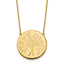 14k Polished Tree of Life Necklace