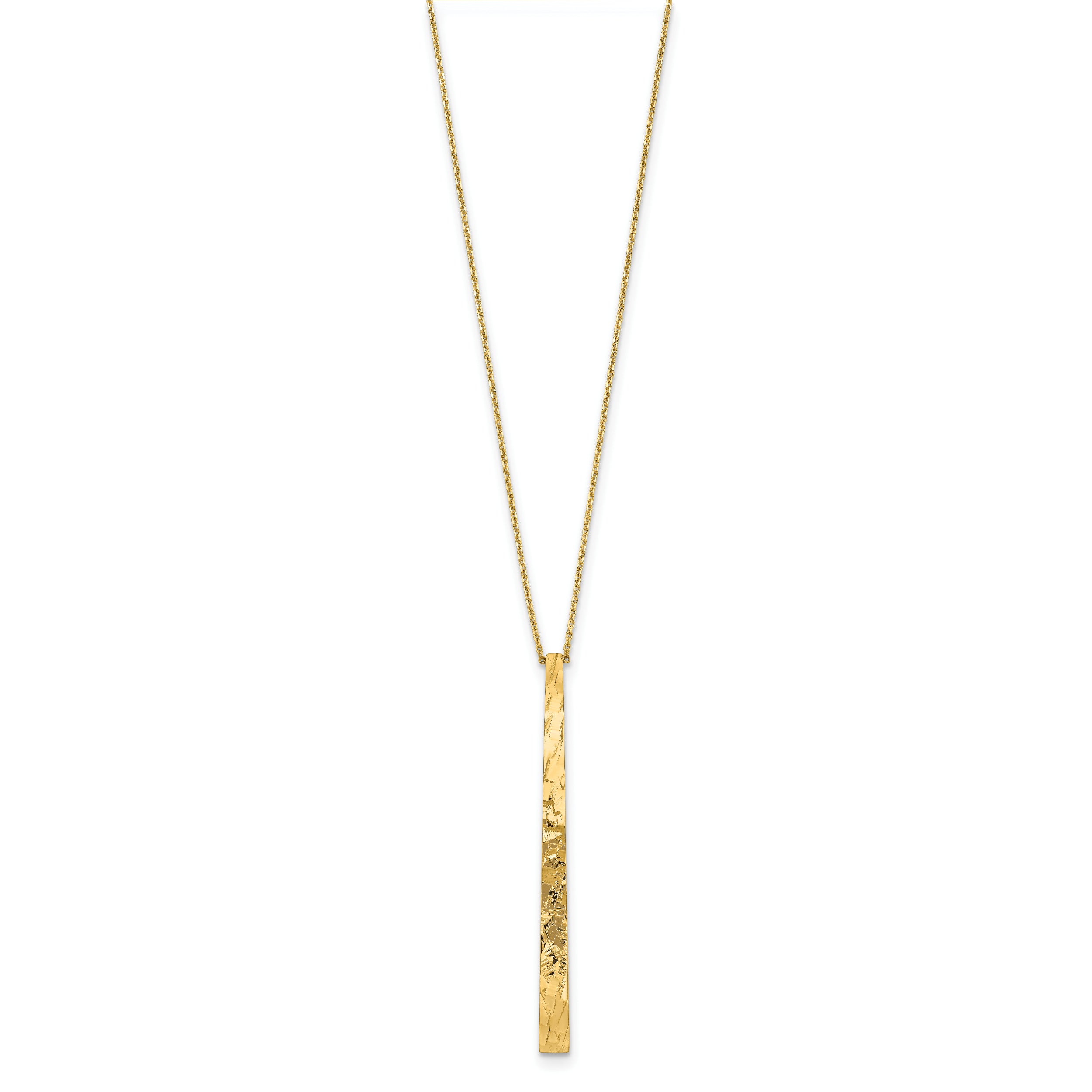 14k Polished D/C Necklace