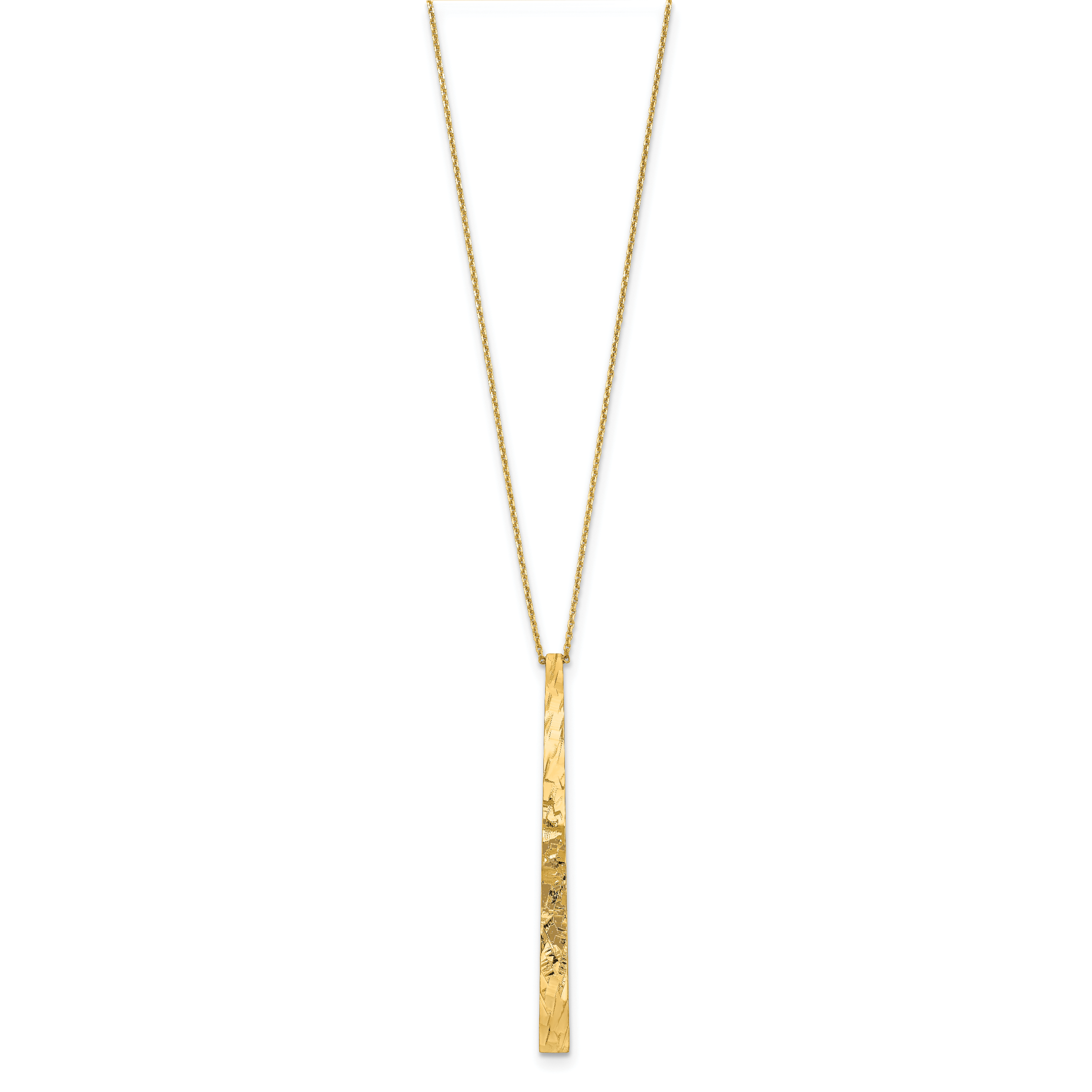 14k Polished D/C Necklace Secondary image