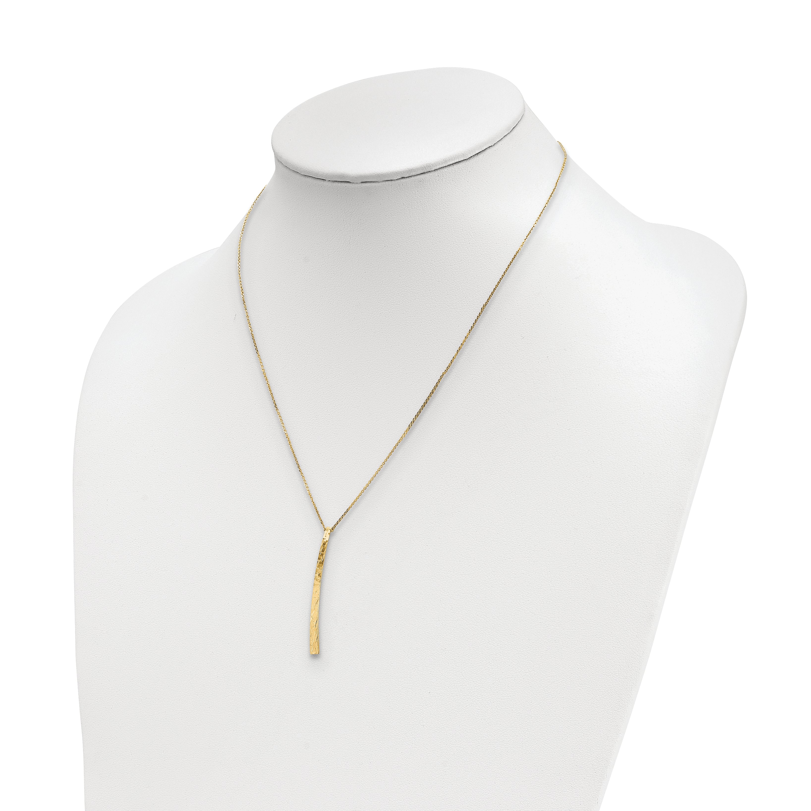 14k Polished D/C Necklace