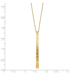 14k Polished D/C Necklace