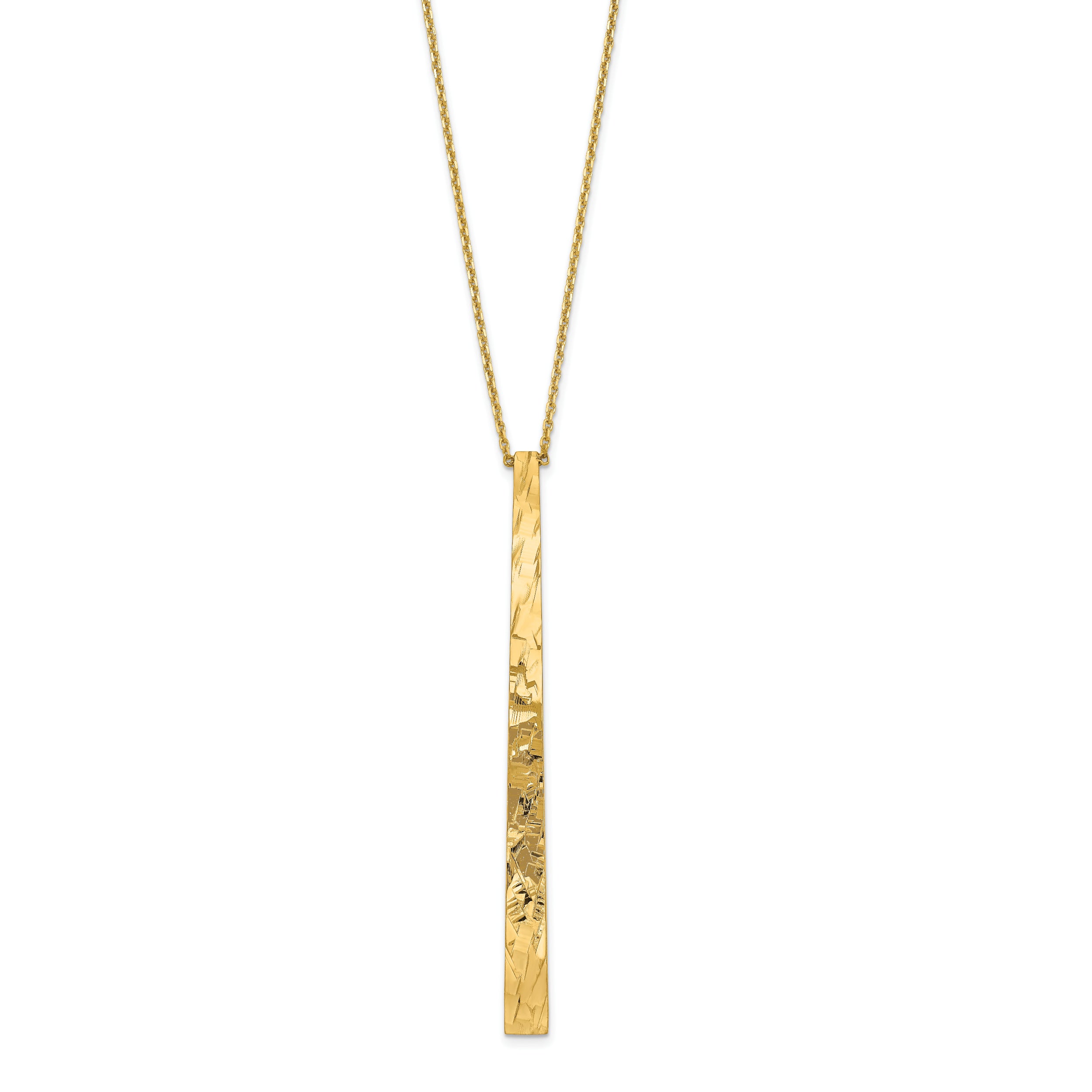 14k Polished D/C Necklace