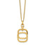 14k Polished and Brushed Double-strand Necklace