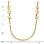 14k Polished Butterfly Necklace