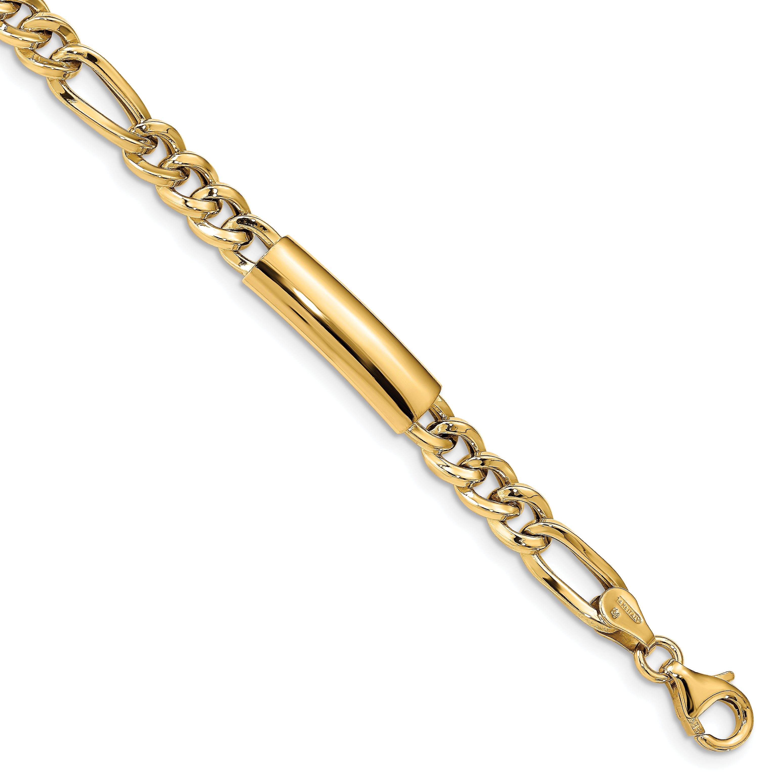 14k Men's Polished Fancy Link Bracelet Main image