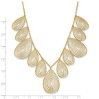 14k Polished D/C w/ 2in ext. Necklace