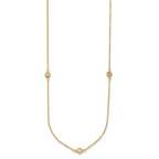 14k Two-tone Polished D/C Necklace