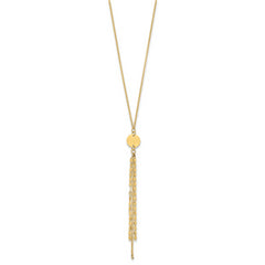14k Polished Adjustable Necklace