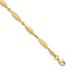 14k Polished D/C Fancy Link Bracelet