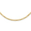 14K Polished Flat Oval Link Necklace