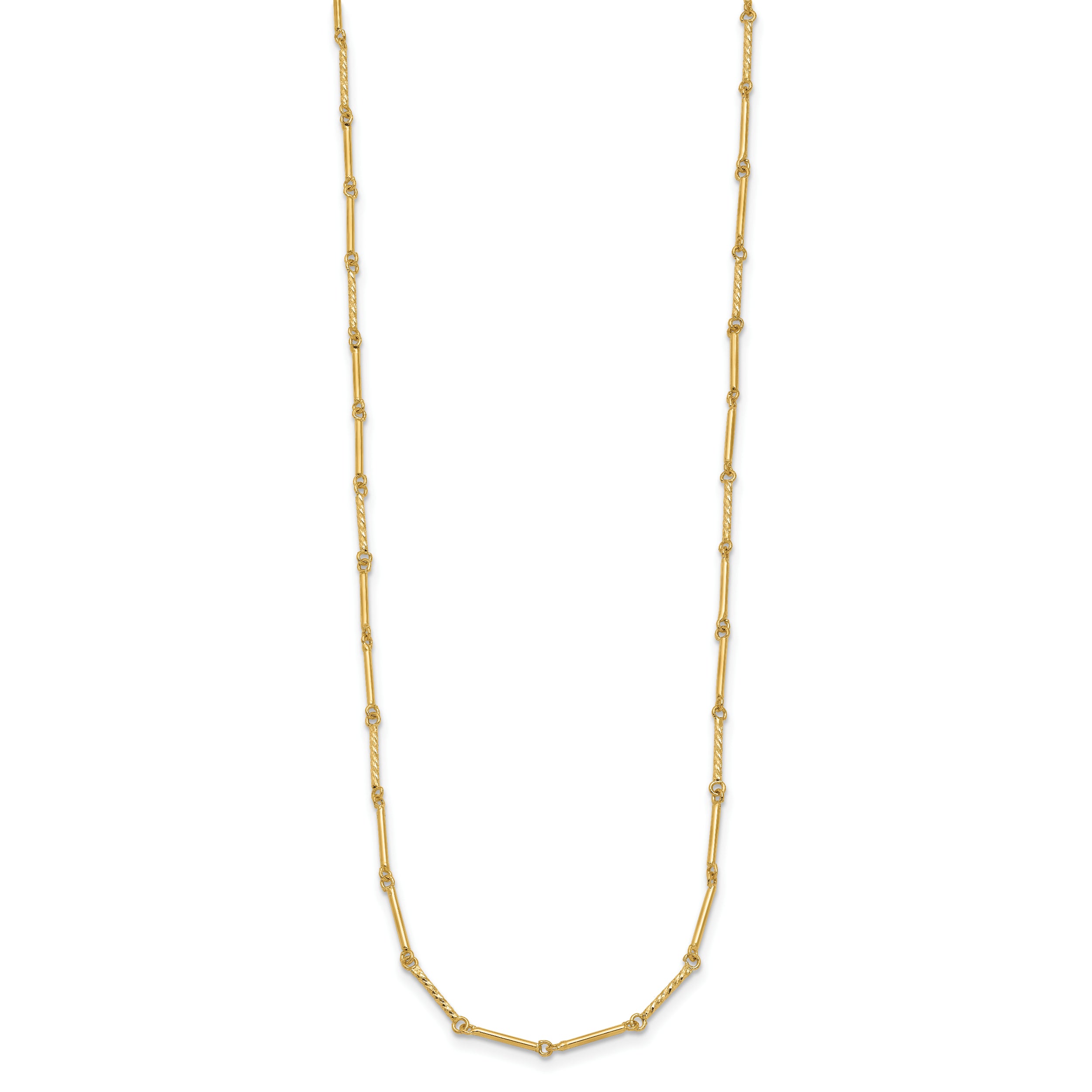 14K Polished D/C Necklace