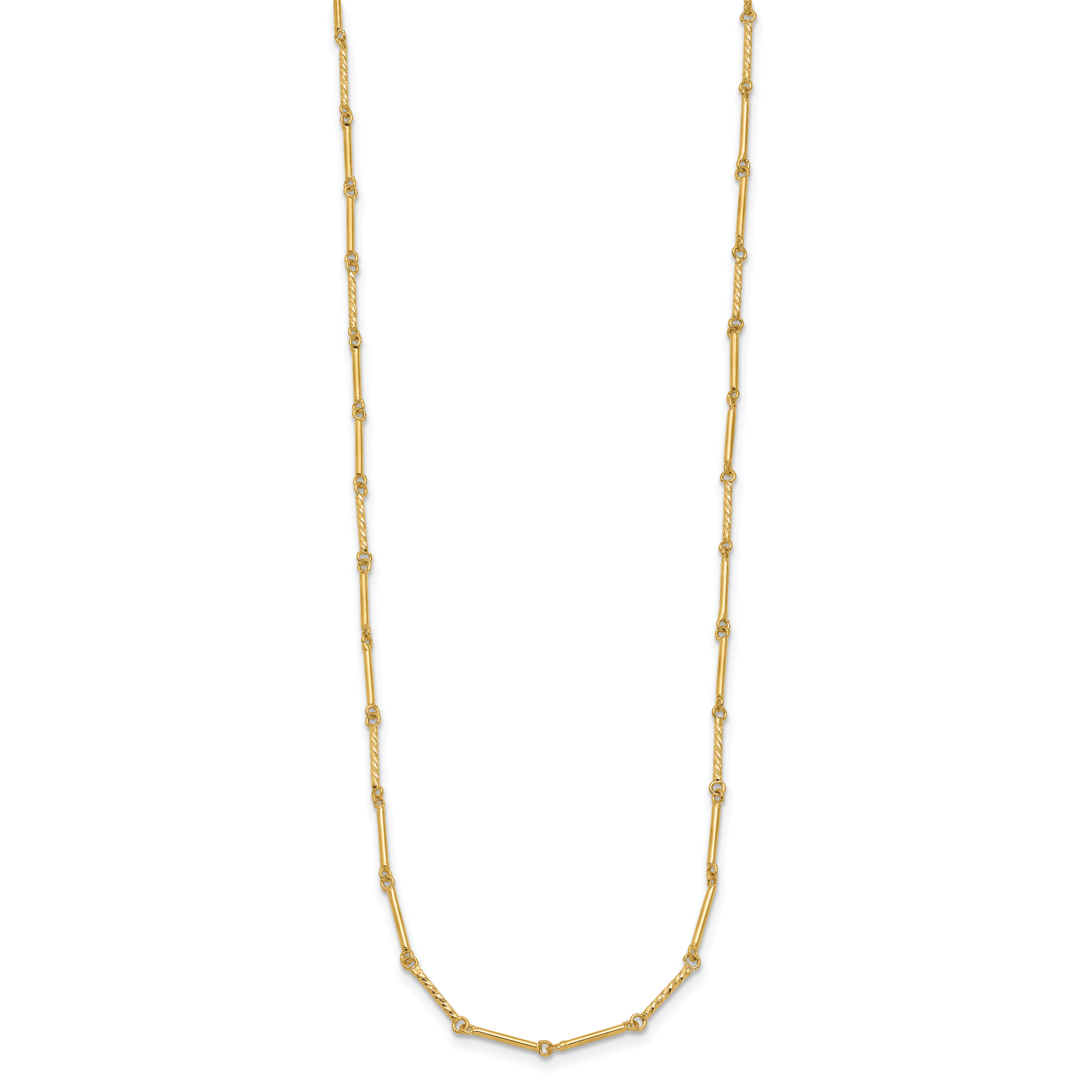 14K Polished D/C Necklace Secondary image