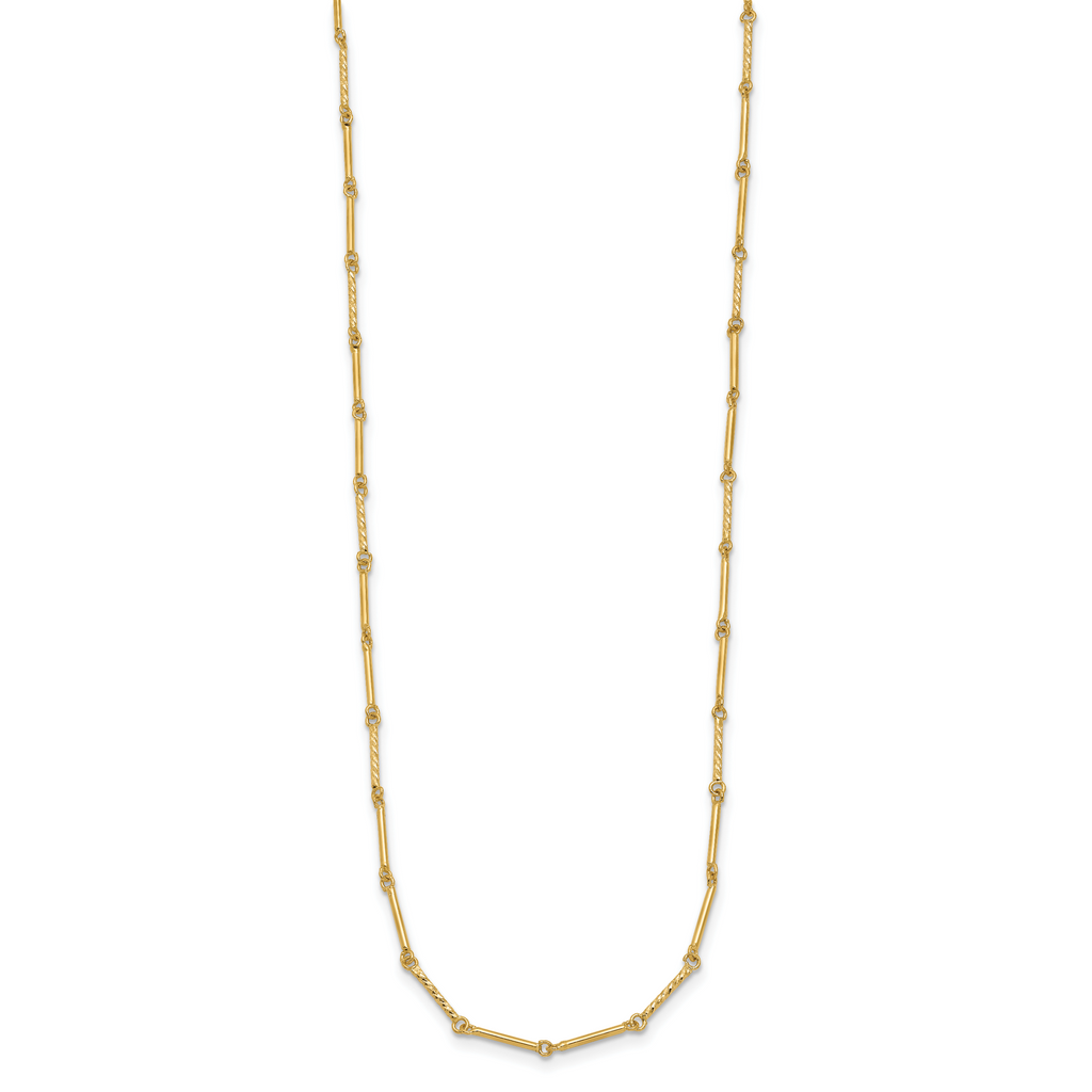 14K Polished D/C Necklace