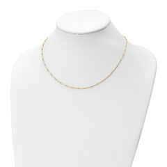 14K Polished D/C Necklace