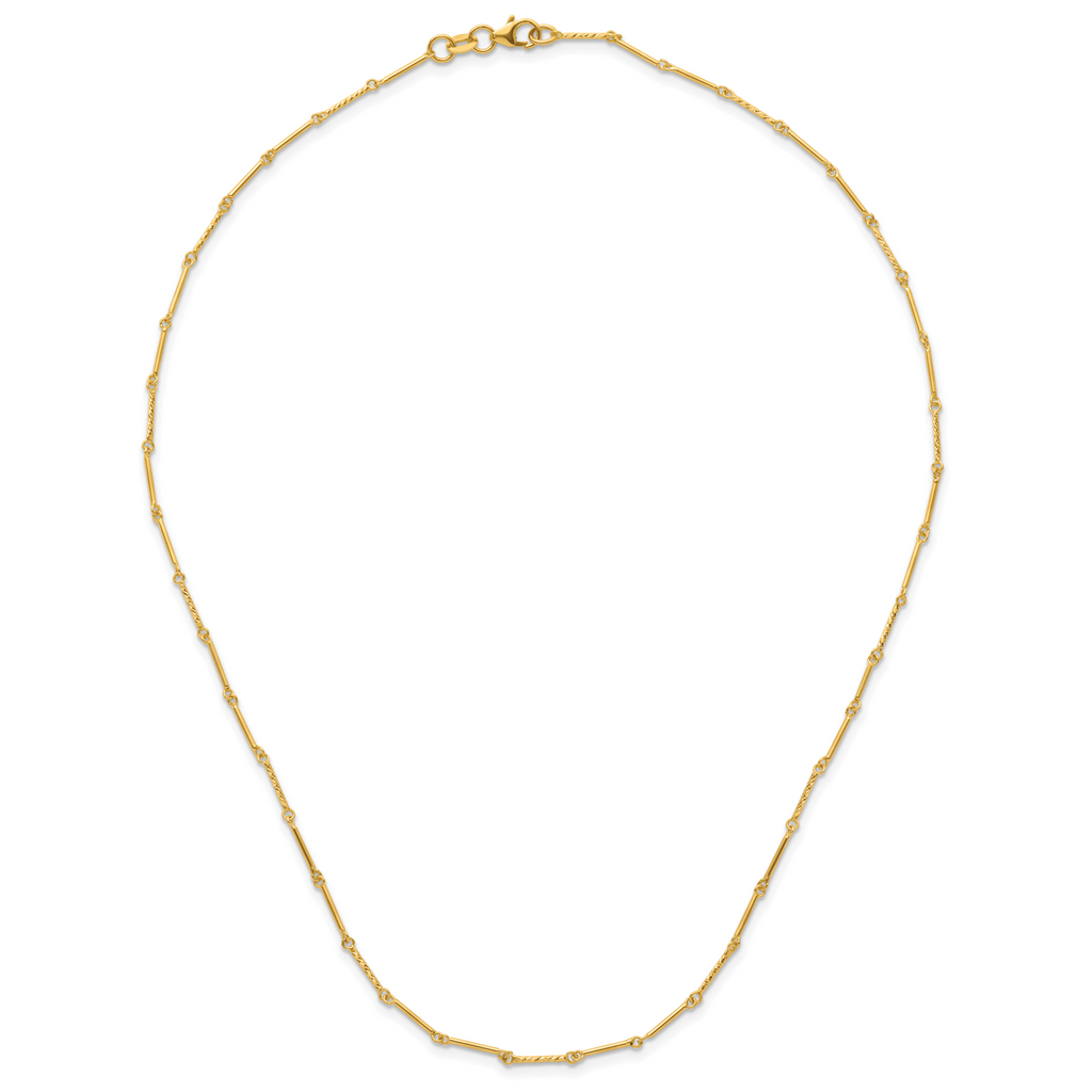 14K Polished D/C Necklace