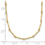 14K Polished D/C Necklace