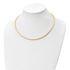 14k Two-tone Reversible Adjustable Omega