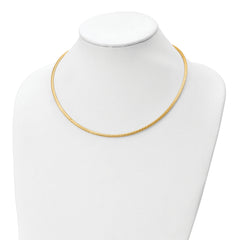 14k Two-tone Reversible Adjustable Omega